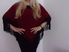 Morušový - háčkovaný šátek