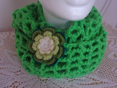 Morušový - háčkovaný šátek