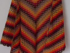 Morušový - háčkovaný šátek