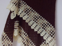 Morušový - háčkovaný šátek