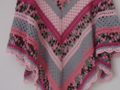 Morušový - háčkovaný šátek