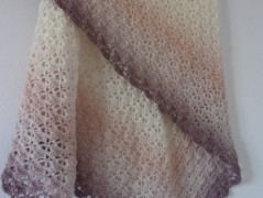 Morušový - háčkovaný šátek