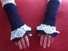 Morušový - háčkovaný šátek