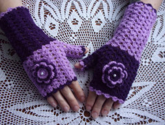 Morušový - háčkovaný šátek