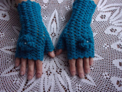 Morušový - háčkovaný šátek