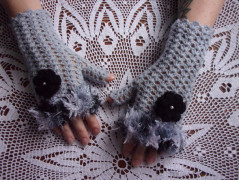 Morušový - háčkovaný šátek