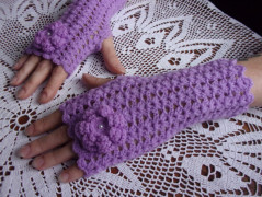 Morušový - háčkovaný šátek