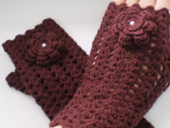 Morušový - háčkovaný šátek