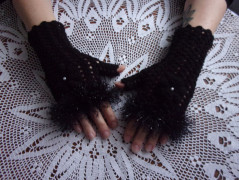 Morušový - háčkovaný šátek