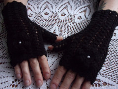 Morušový - háčkovaný šátek