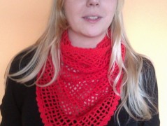 Morušový - háčkovaný šátek