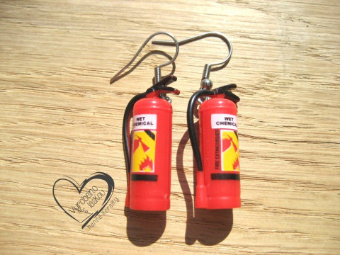 NÁUŠNICE - HASIČÁK veselé hravé sranda náušnice 