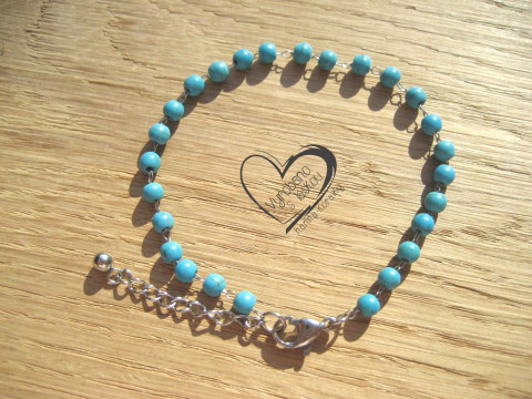 NÁRAMEK NEREZ OCEL S TYRKENITEM II. náramek pro alergiky minimalistický 