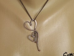 Nerezový přívěšek s larimarem