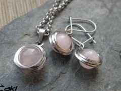 Nerezový přívěšek s larimarem