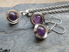 Nerezový přívěšek s larimarem