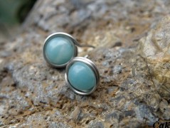 Nerezový přívěšek s larimarem