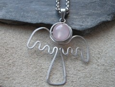 Nerezový přívěšek s larimarem