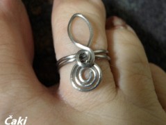 Nerezový přívěšek s larimarem