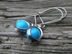 Nerezový přívěšek s larimarem