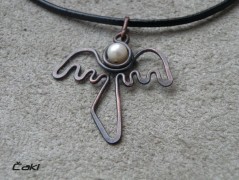 Nerezový přívěšek s larimarem