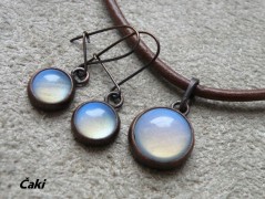 Nerezový přívěšek s larimarem