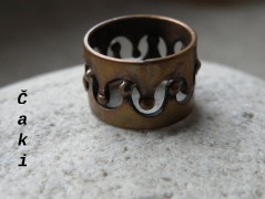 Nerezový přívěšek s larimarem