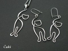 Nerezový přívěšek s larimarem