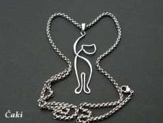 Nerezový přívěšek s larimarem