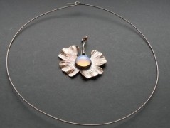 Nerezový přívěšek s larimarem