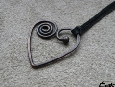 Nerezový přívěšek s larimarem