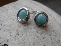 Nerezový přívěšek s larimarem