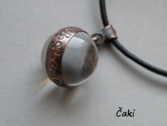 Nerezový přívěšek s larimarem