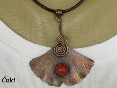 Nerezový přívěšek s larimarem