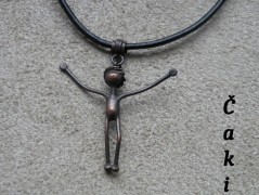 Nerezový přívěšek s larimarem