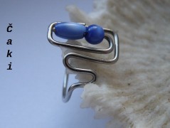 Nerezový přívěšek s larimarem