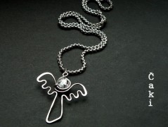 Nerezový přívěšek s larimarem