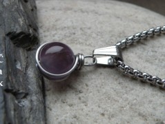 Nerezový přívěšek s larimarem