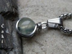 Nerezový přívěšek s larimarem