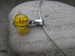 Nerezový přívěšek s larimarem