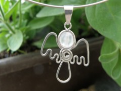 Nerezový přívěšek s larimarem