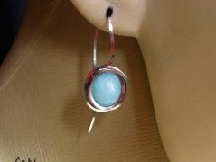 Nerezový přívěšek s larimarem