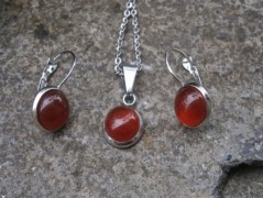 Nerezový přívěšek s larimarem