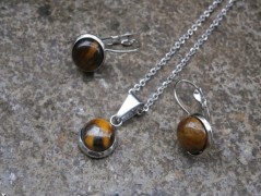 Nerezový přívěšek s larimarem