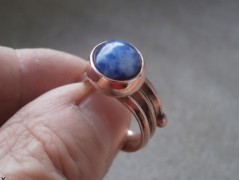 Nerezový přívěšek s larimarem