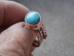 Nerezový přívěšek s larimarem