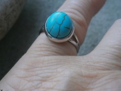 Nerezový přívěšek s larimarem