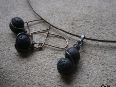 Nerezový přívěšek s larimarem