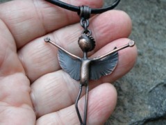 Nerezový přívěšek s larimarem