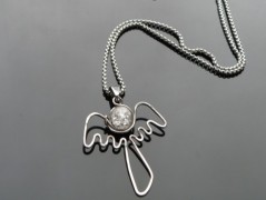 Nerezový přívěšek s larimarem